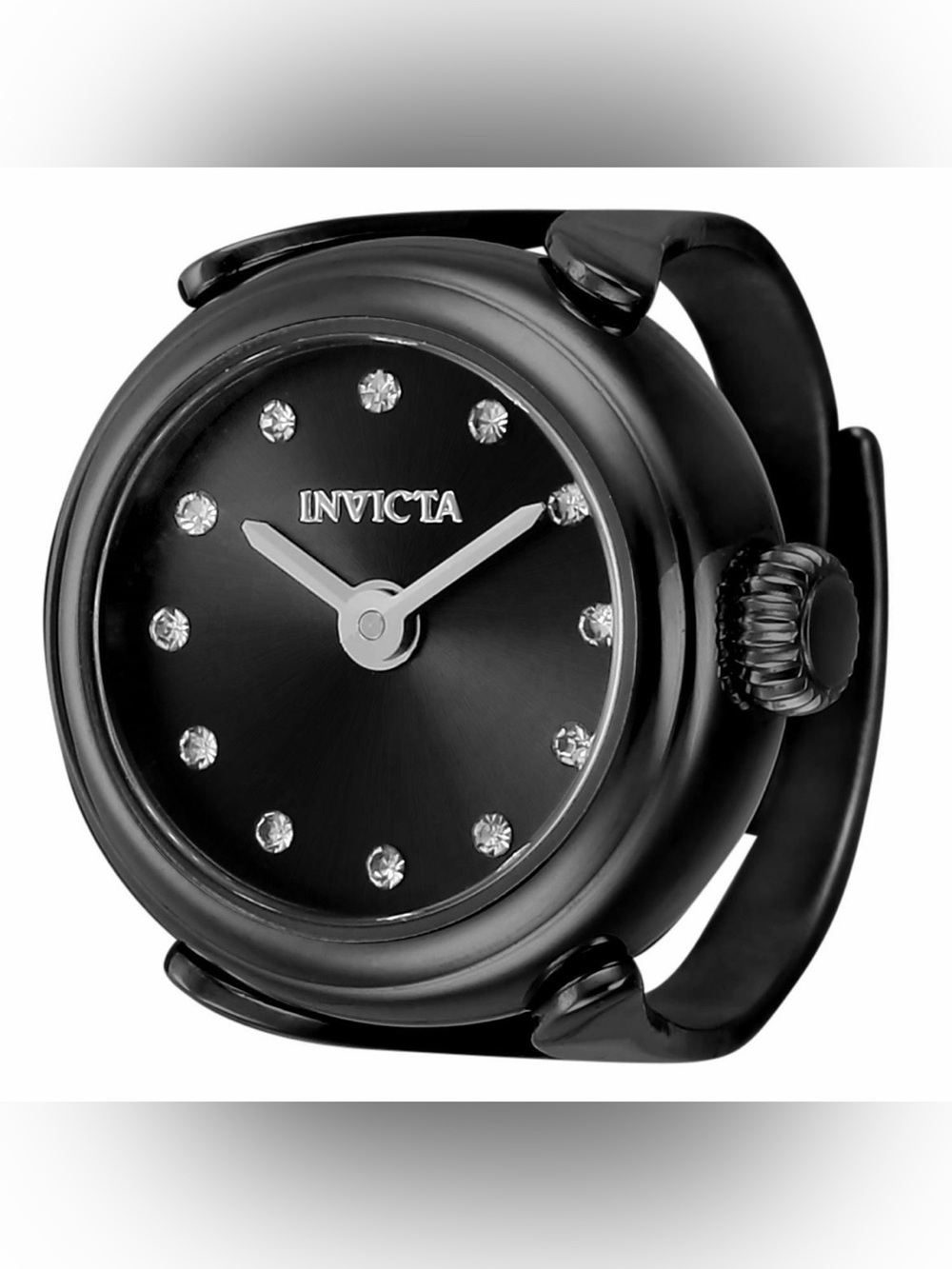 Invicta Women's Black Crystal Accent Round Watch